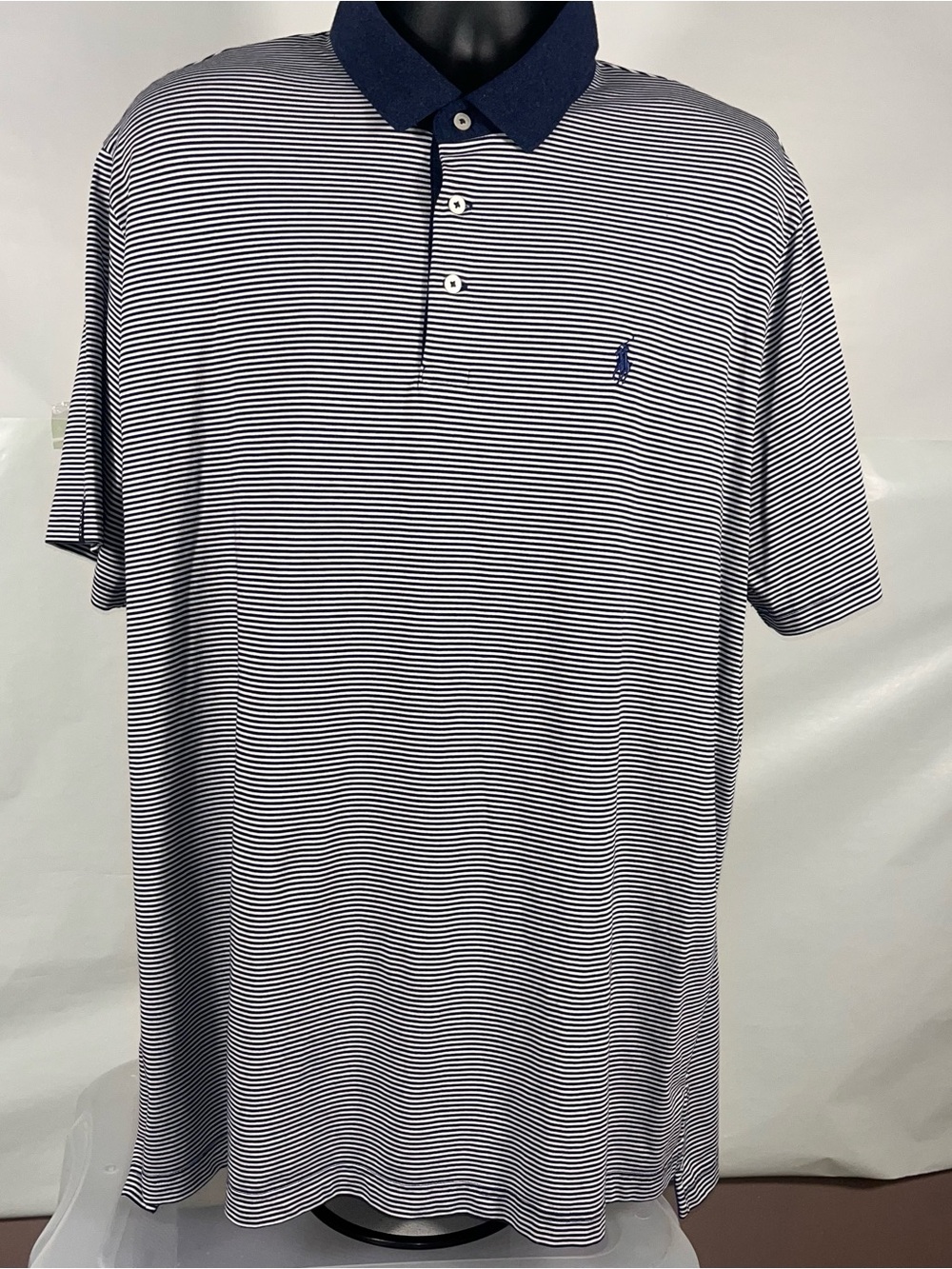 Ralph Lauren Men Polo XL TG Golf Windham Championship Performance Wicking Navy